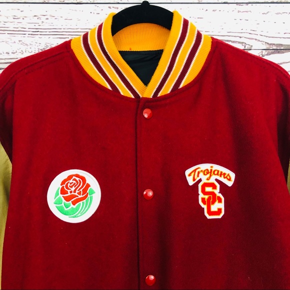 Vtg Usc Trojans Rosebowl Letterman 